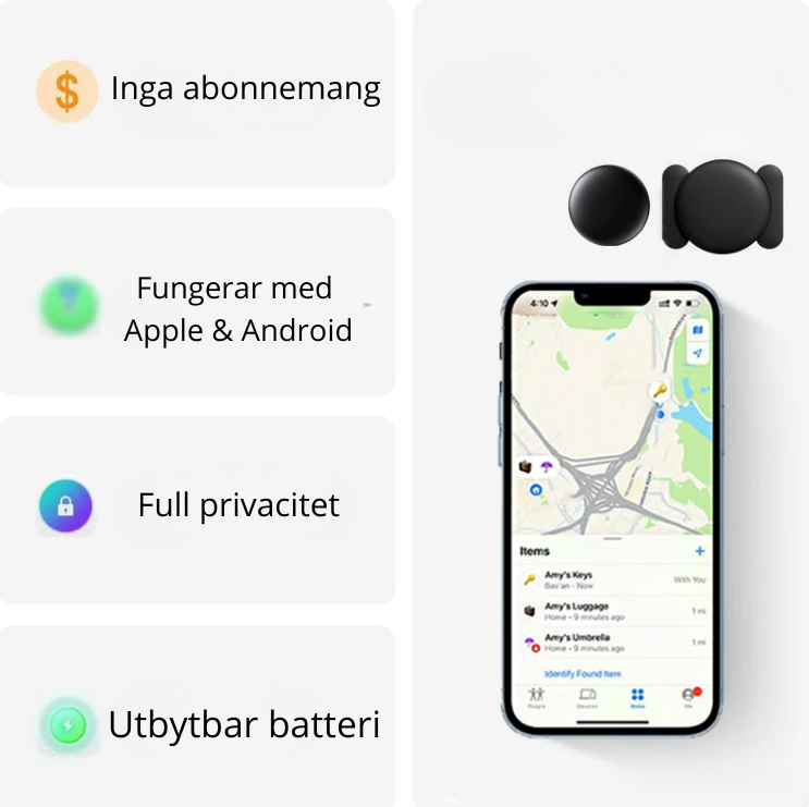 Aerotag för Apple & Android